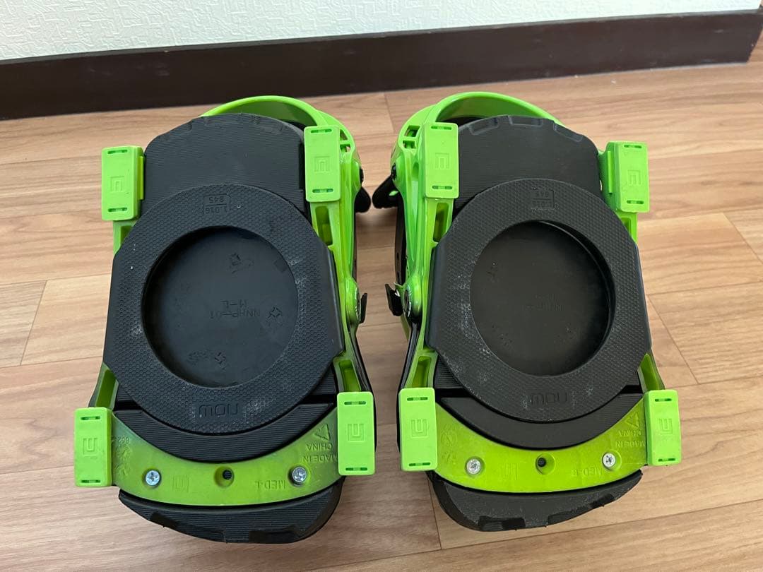 NOW PILOT スノーボードビンディング グリーン