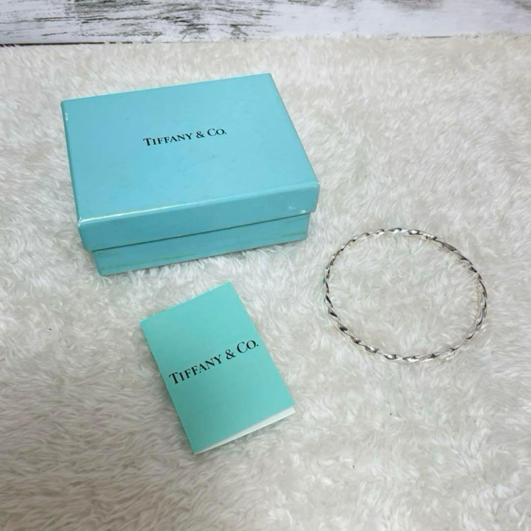 【極美品】ティファニー　ナイフエッジ　ツイスト　バングル　メンズ/レディース
