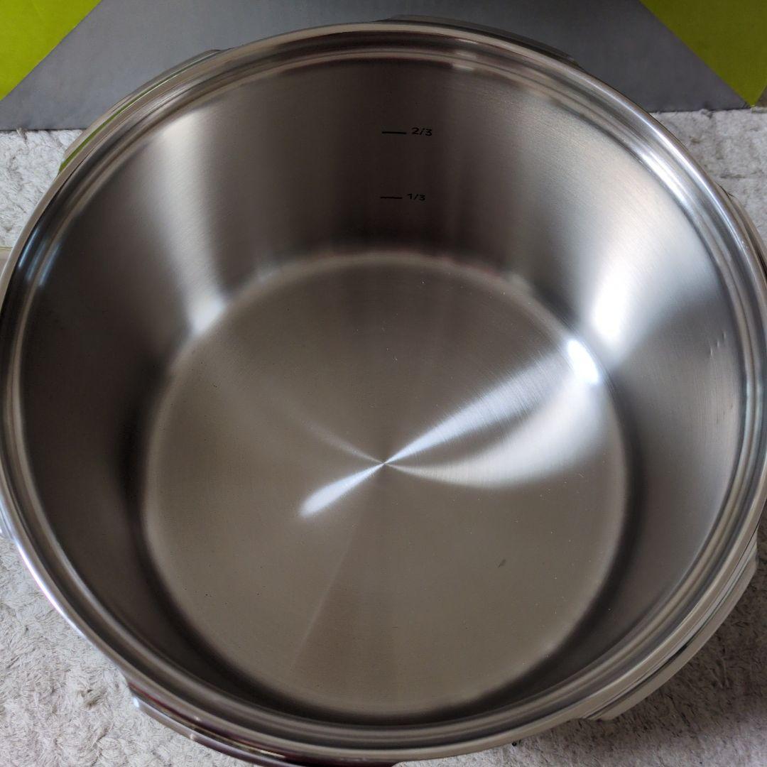 圧力鍋　6リットル　片手鍋