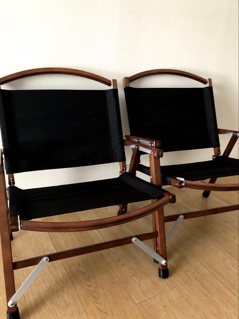 ２脚セット　未使用　開封済　カーミットチェア　同規格品　オーク　収納袋あり