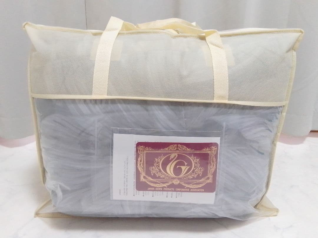 未使用 モリリン 羽毛掛け布団 シングル エクセルゴールド ダックダウン 1kg