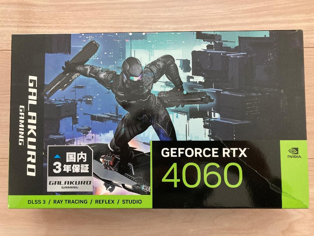玄人志向NVIDIA GeForce RTX4060搭載グラフィックボード8GB