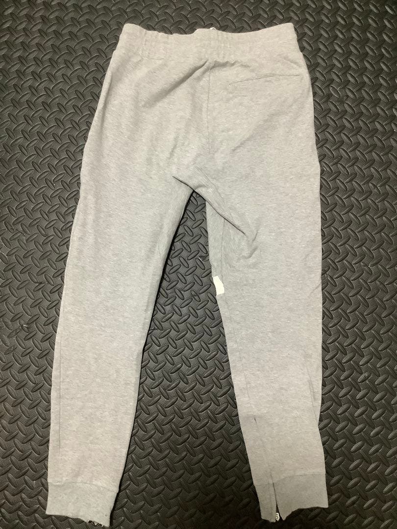 CRONOS グレー ストライプパンツ Lサイズ