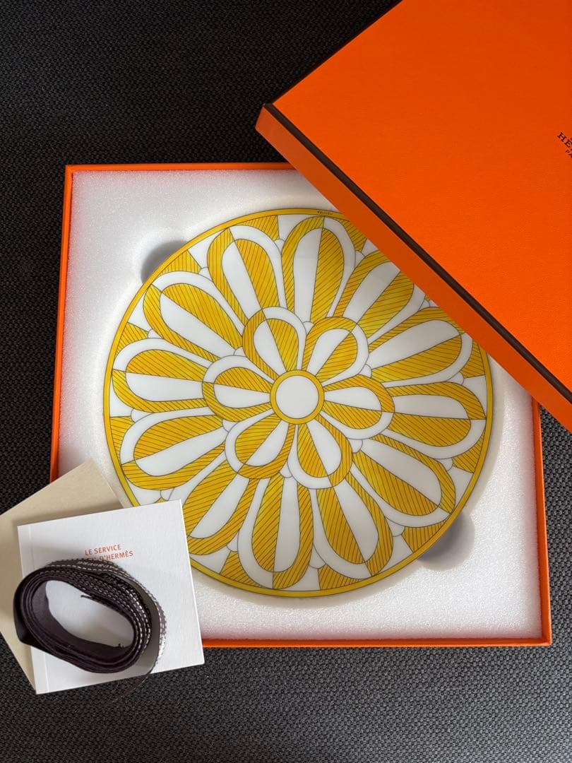 新品未使用 HERMES エルメス ソレイユ デザートプレート