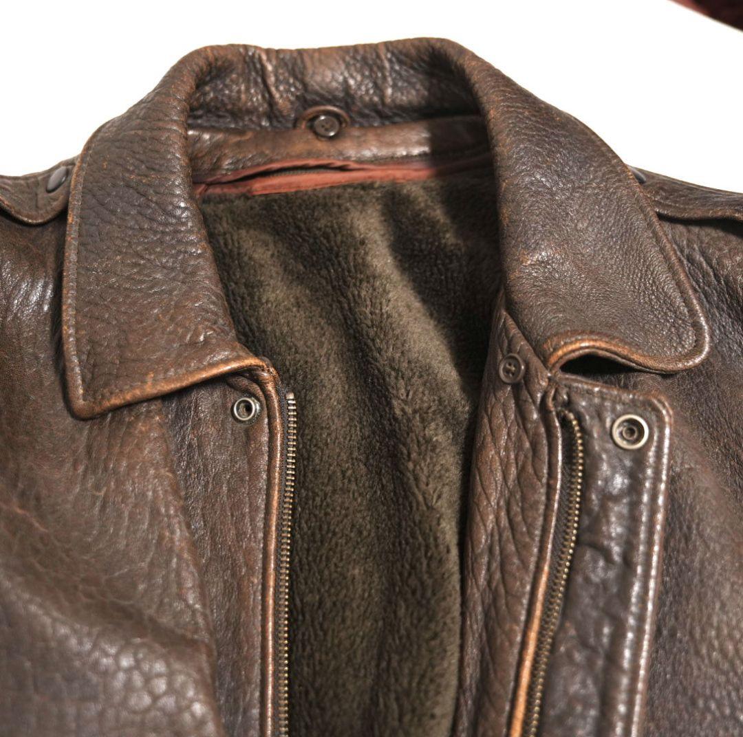 【雰囲気抜群】羊革 レザー A-2 G-1 フライトジャケット 空軍