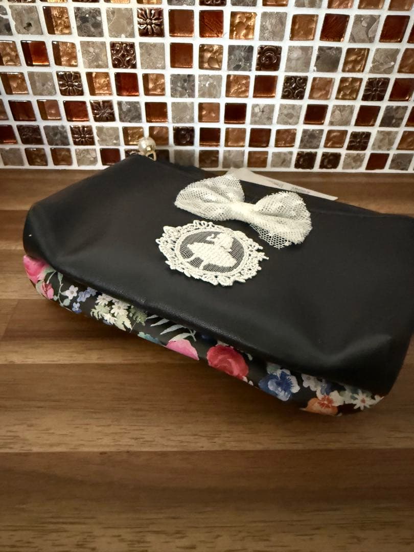 【未使用】アフタヌーンティー Alice✨バッグ ポーチ ディズニー 近沢レース