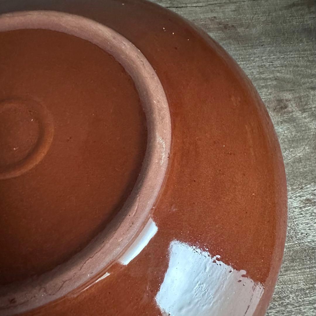 希少　ソビエト陶器　アラベスク模様　大皿　ロシア　焼き物　工芸品　陶磁器　A