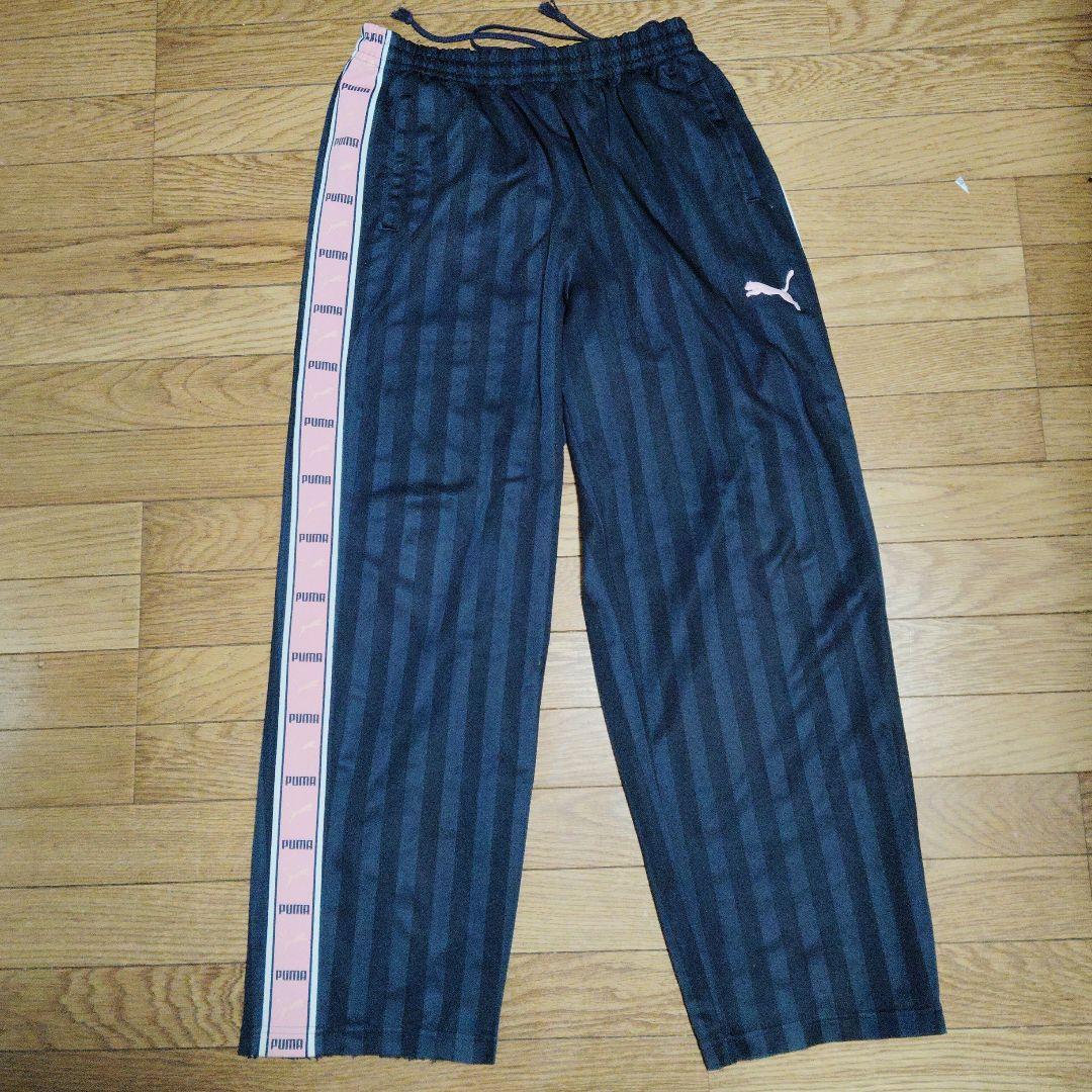 PUMA トレーニングストレートパンツ Oサイズ　ピンク、黄緑2本セット