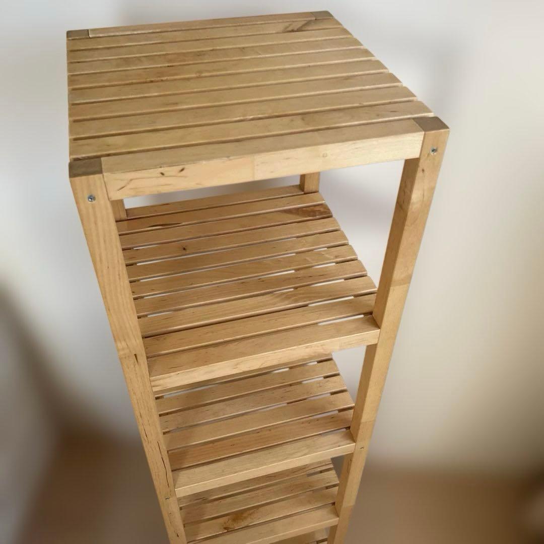 イケア IKEAモルゲル 木製棚　最終価格