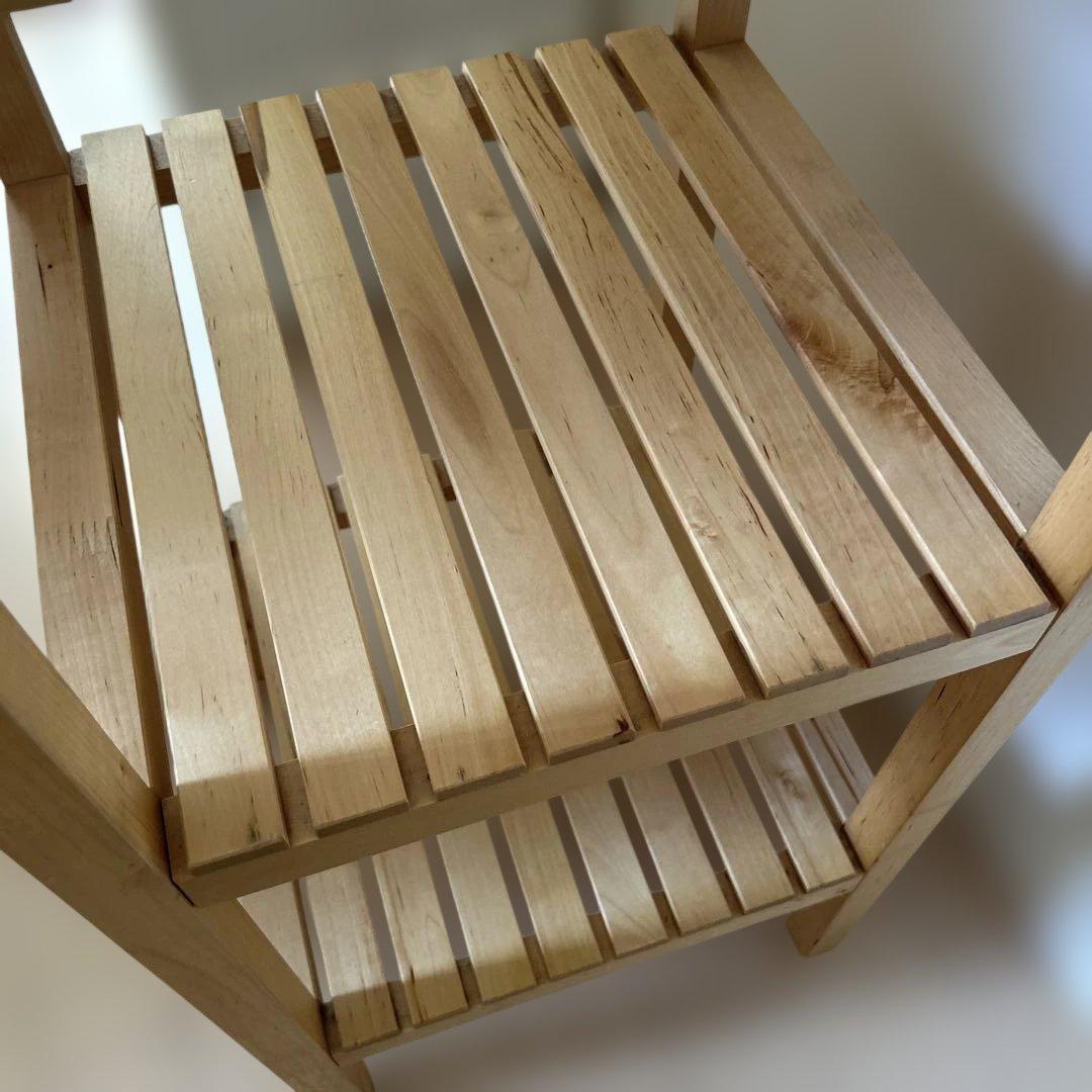 イケア IKEAモルゲル 木製棚　最終価格