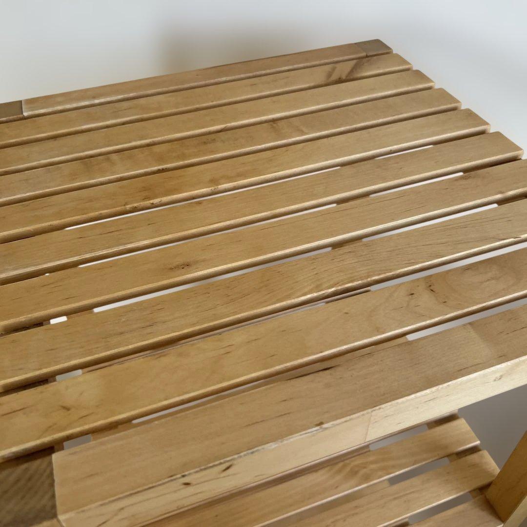 イケア IKEAモルゲル 木製棚　最終価格