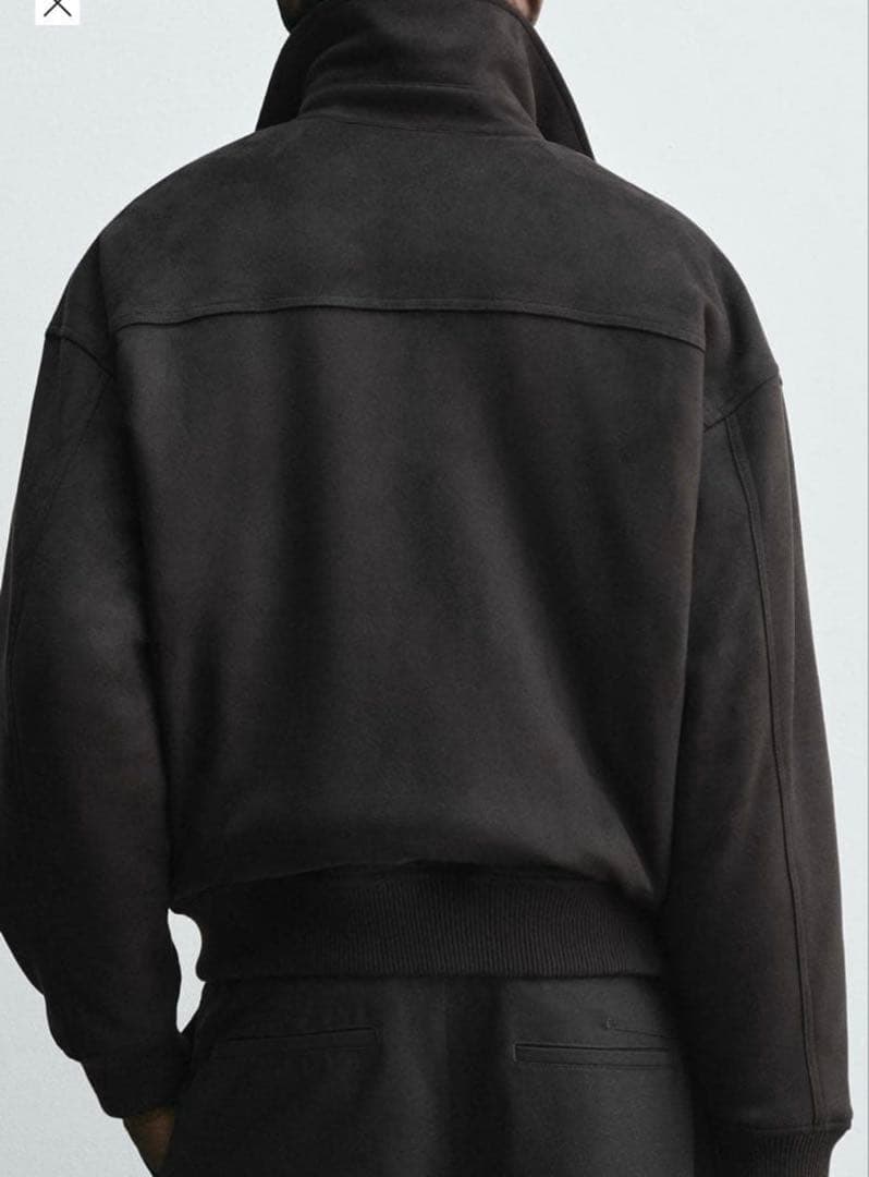 ZARA フェイクスエードキルティングジャケット　M