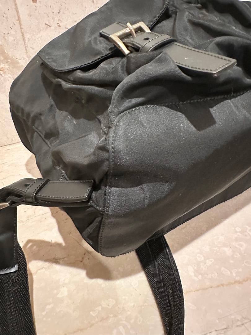 美品　PRADA プラダ　ポコノ ナイロン カーフ レザー 本革リュックサック