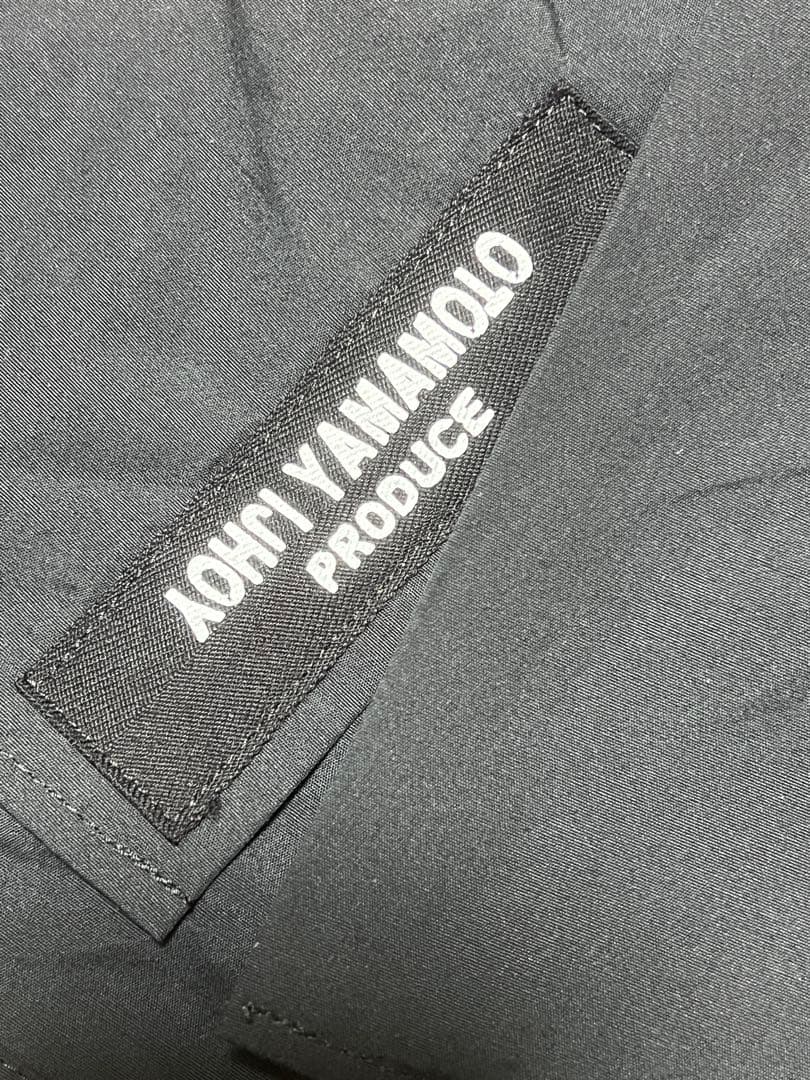 ヨウジヤマモト 花柄刺繍 オープンカラー長袖シャツ