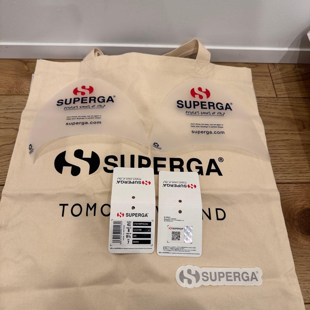 一時値下SUPERGA スペルガ 本革スニーカー トゥモローランド別注 ホワイト