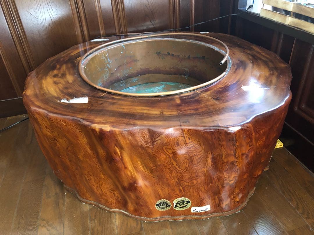 屋久杉 火鉢 証明品番付き