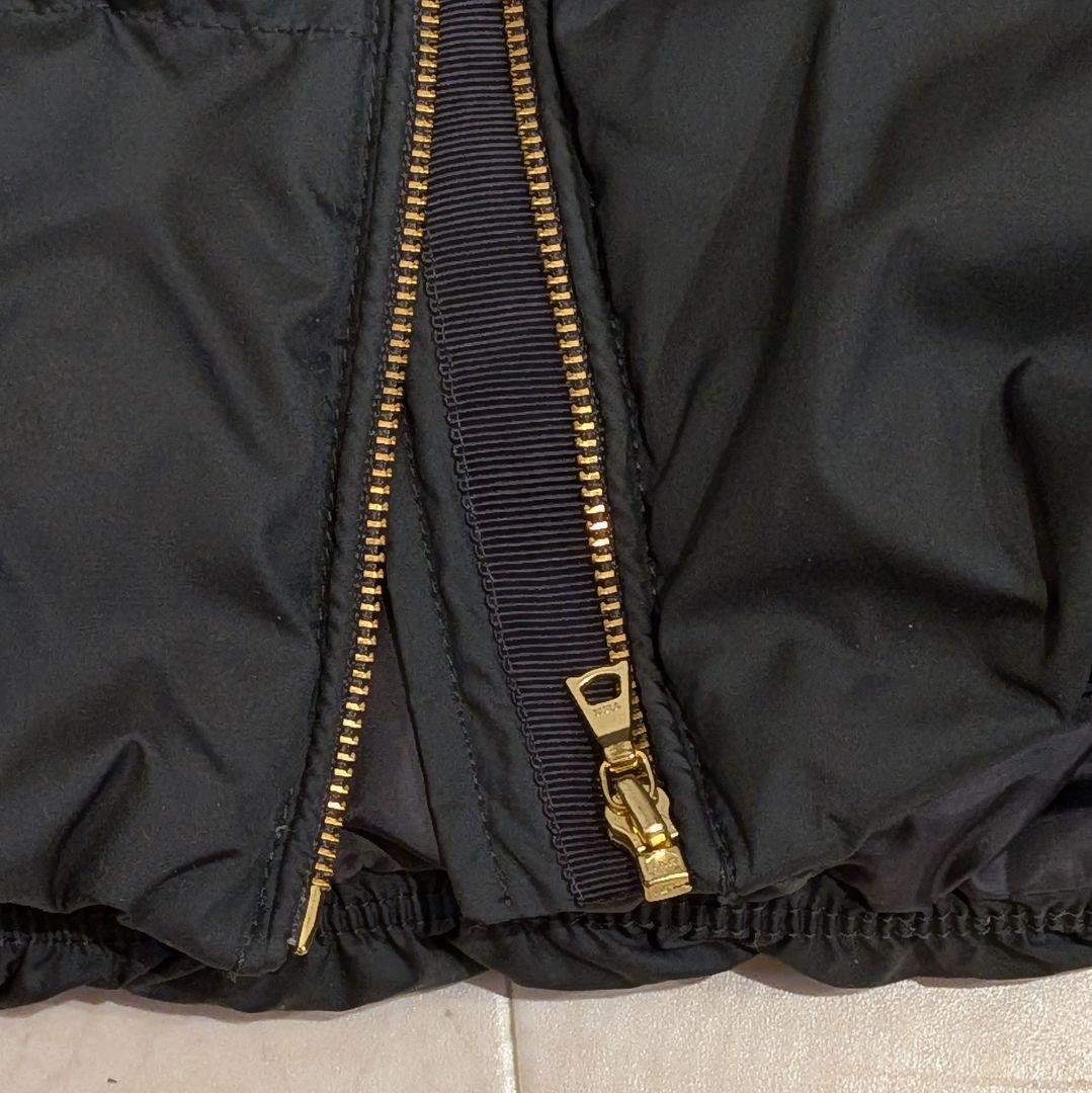 極美品 ナノユニバース リモンタ ダウンベスト M カーキ 2way ファー