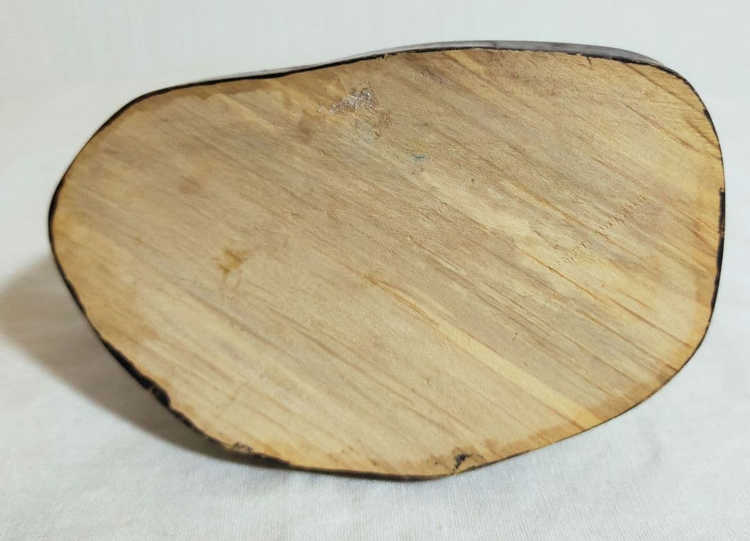 特価セール✨珪化木　化石　パワーストーン　希少　置物　木製台座付き