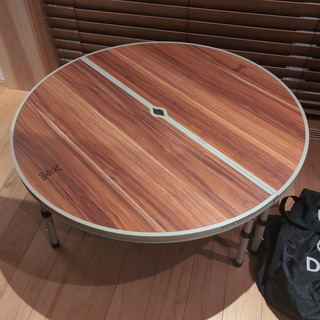 DOD ワンポールテントテーブル TB6-487 ブラウン/ベージュ