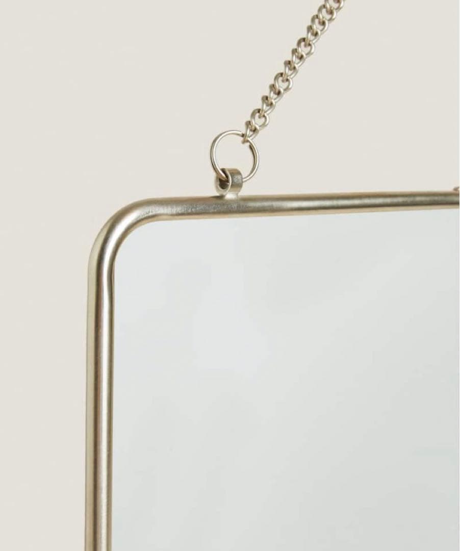 完売　廃盤　ZARA  ザラホーム ミラー　チェーン付き　ウォールミラー