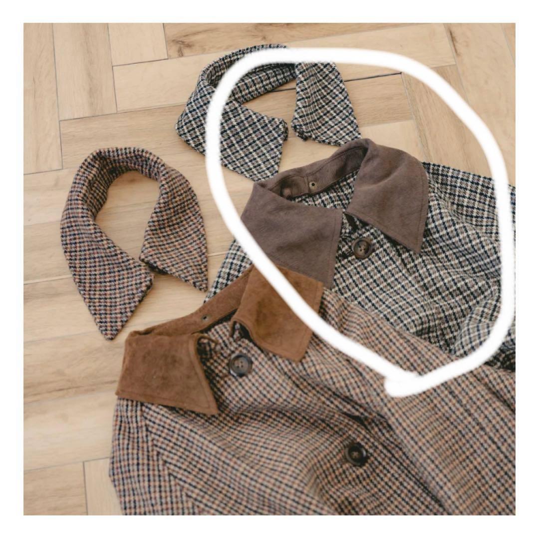 amr. 3wayチェック柄 ロングコート　新品、未使用