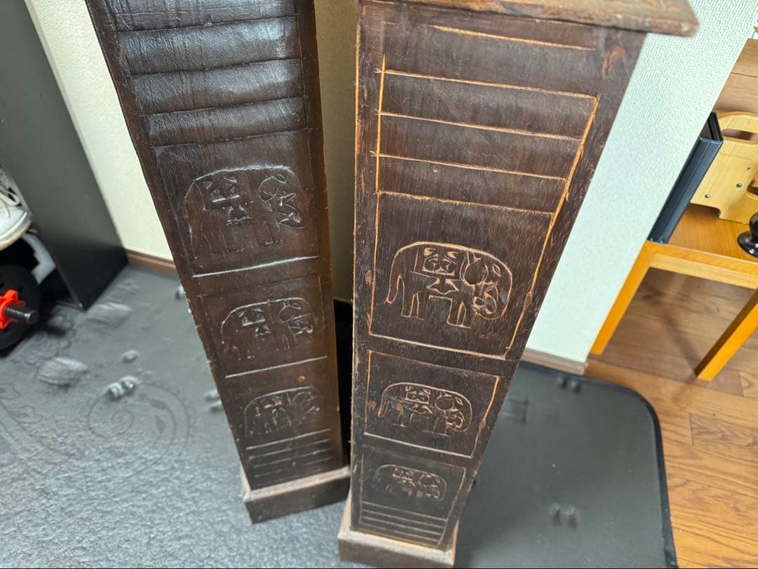 アジアン　バリ島　エスニック　ラック　彫刻