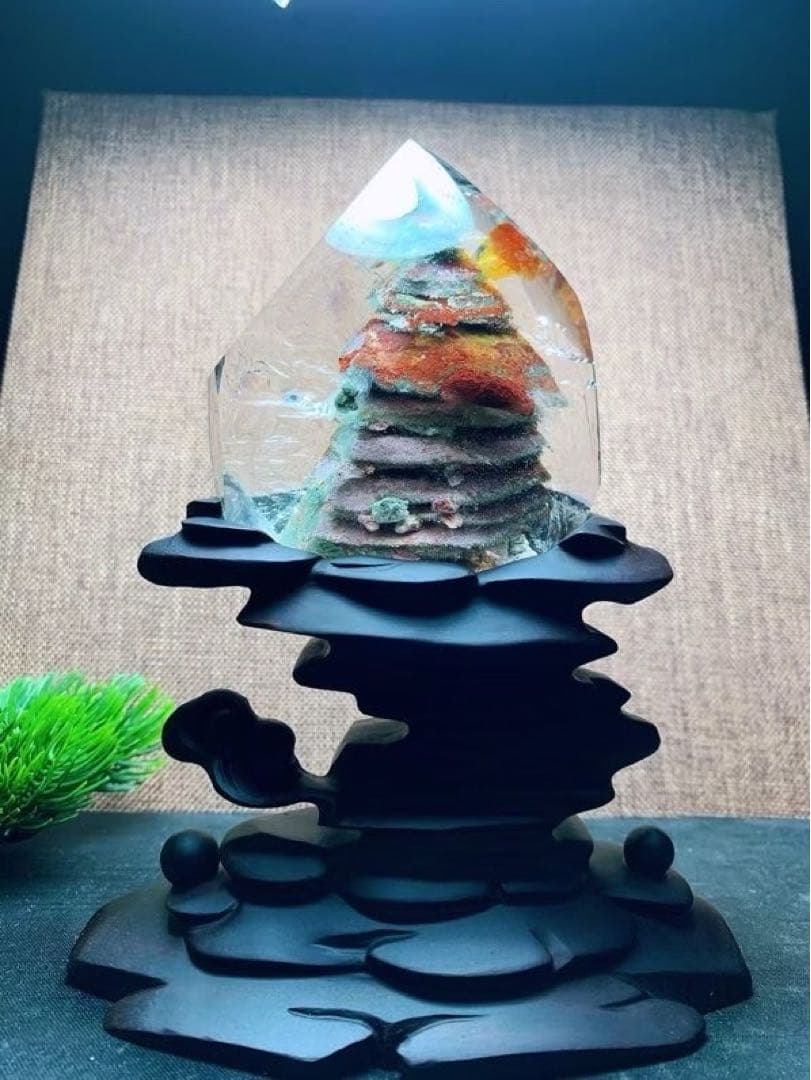 ⭐︎【極上品】天然 ガーデン クォーツ 置物 386g