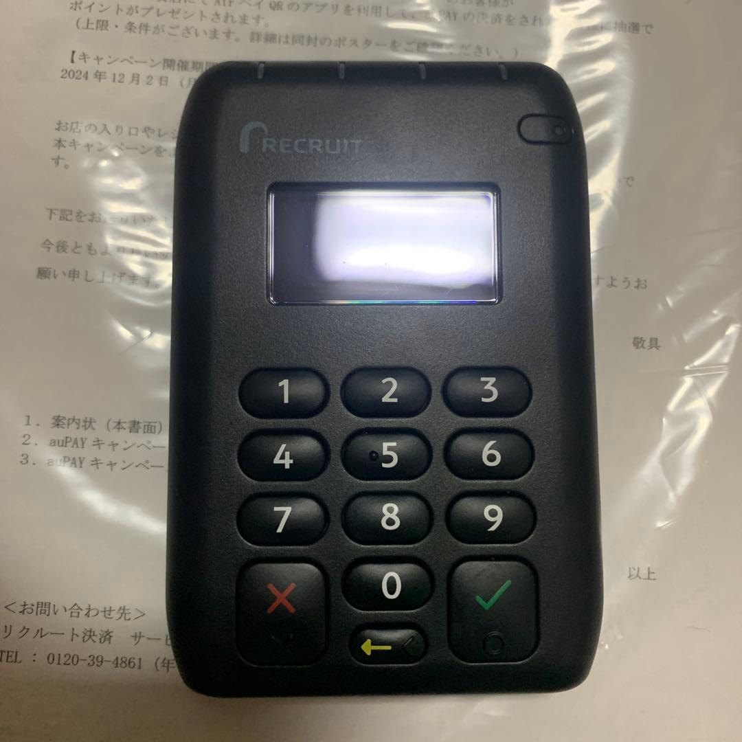 AirPAY カード決済端末 取扱説明書、POP付き　エアペイ　エアレジ