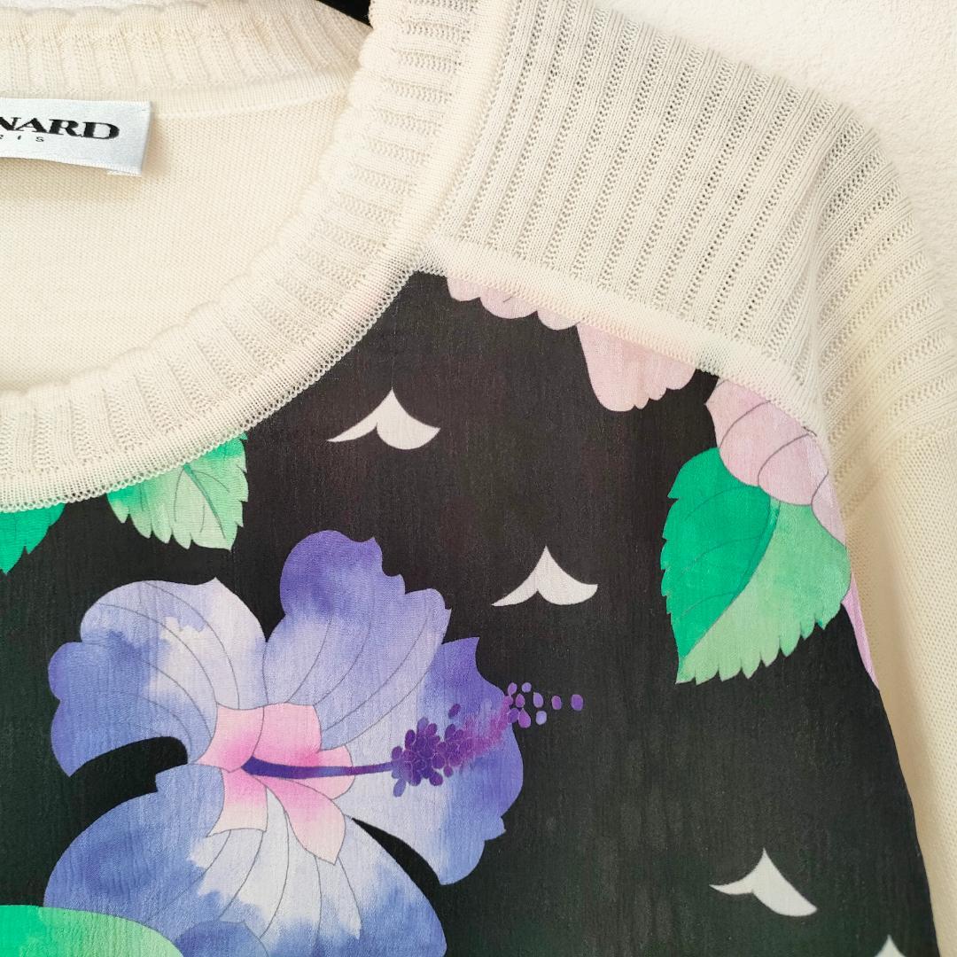 新品同様❤️極近年❤️40 L❤️レオナール❤️ニット プルオーバー❤️パリ