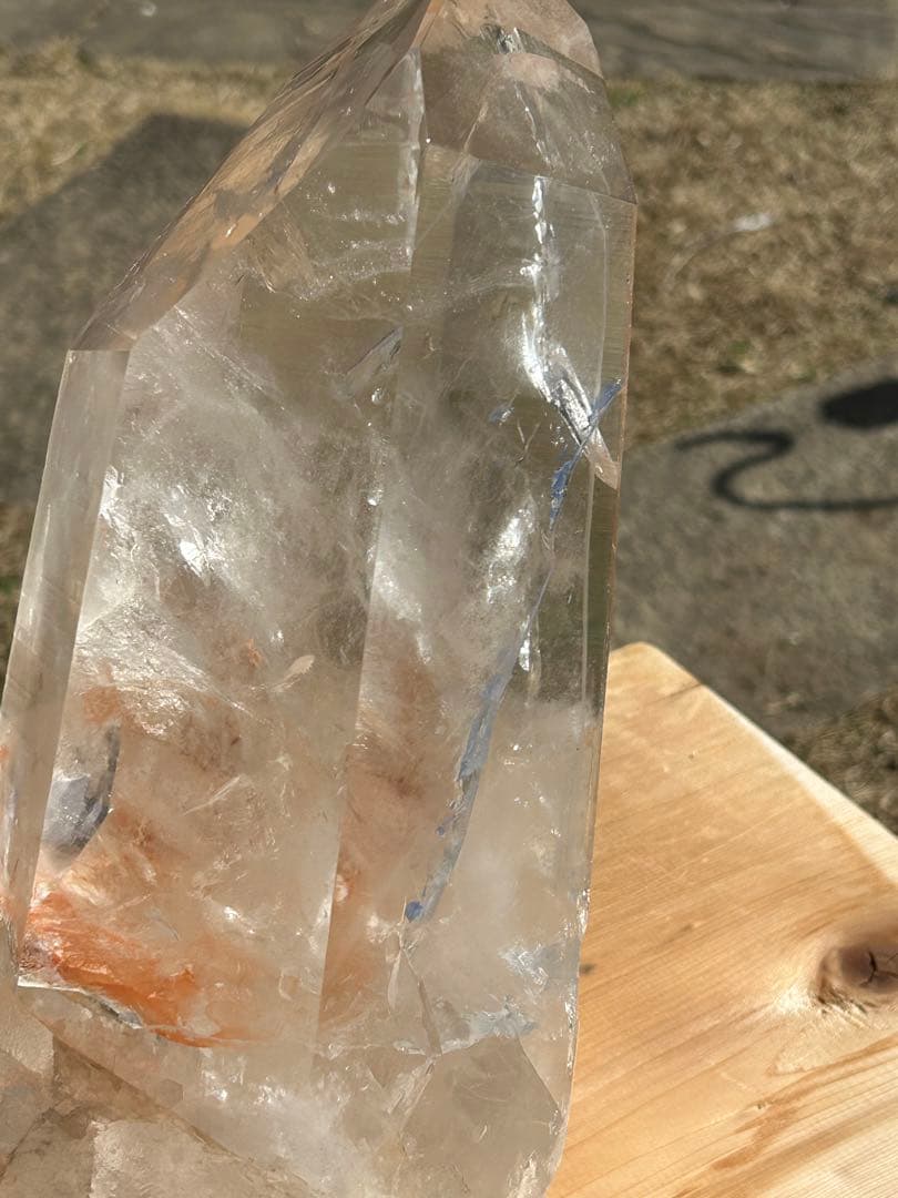 ファントムガーデン水晶天然石タンジェリンクォーツレインボー入　最高品質❗️希少価値