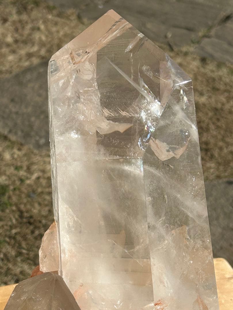 ファントムガーデン水晶天然石タンジェリンクォーツレインボー入　最高品質❗️希少価値