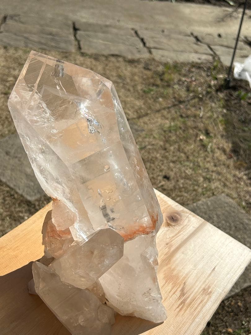 ファントムガーデン水晶天然石タンジェリンクォーツレインボー入　最高品質❗️希少価値