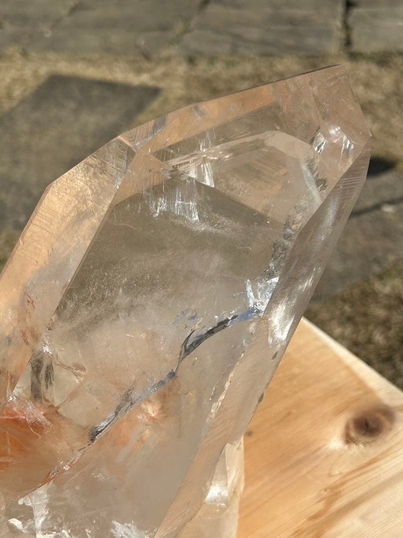 ファントムガーデン水晶天然石タンジェリンクォーツレインボー入　最高品質❗️希少価値