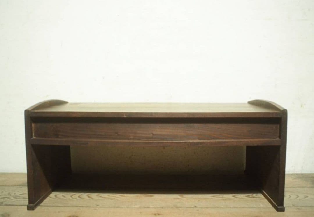 1075 アンティーク　文机　ローテーブル　引き出し　展示台　デスク　レトロ