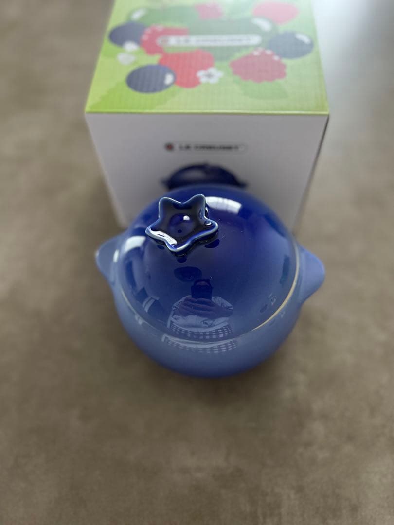 即日発送　レア　新品　ル・クルーゼ　ミニ・ブルーベリー　小物入れ