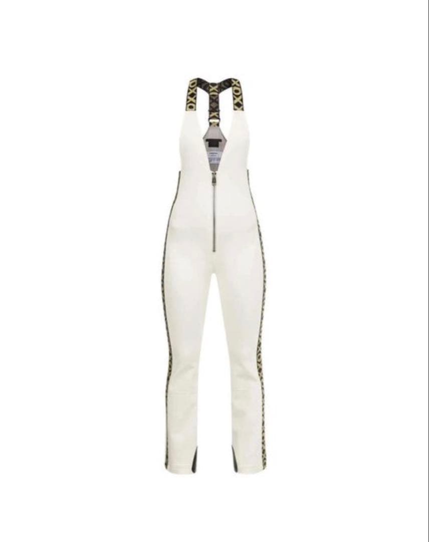 HEAD ホワイト サロペット スキーウェア M