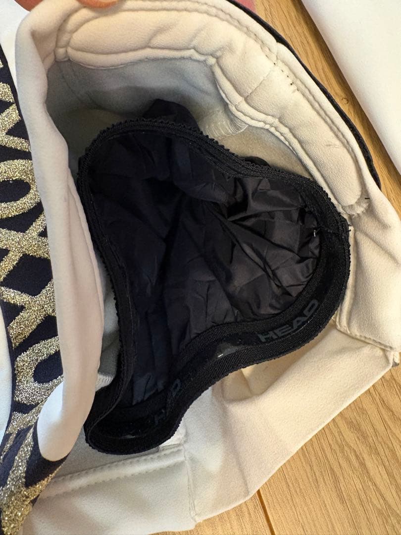 HEAD ホワイト サロペット スキーウェア M