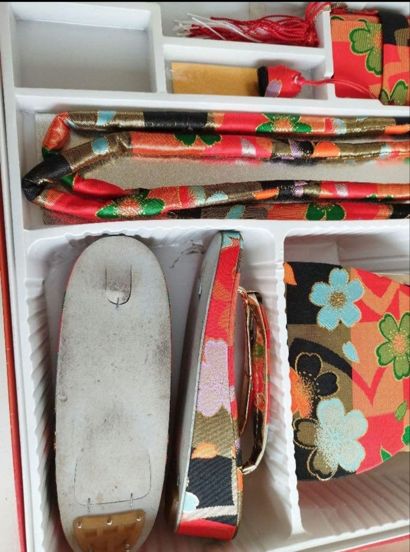 ☆大正浪漫アンティーク☆レトロポップな着物と黄緑作り帯☆七五三ハーフ成人式