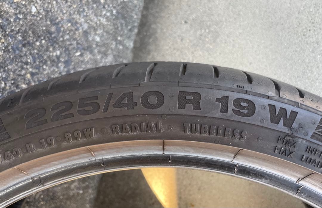 送料込み　ContiSportContact5 225/40R19 2本