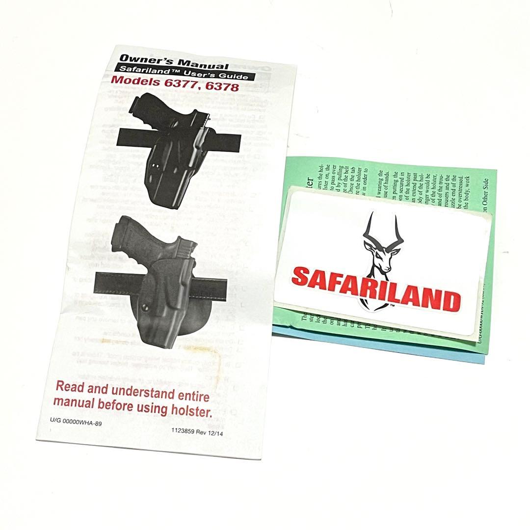 【実物Safariland 6378】Glock19/23用ライト対応