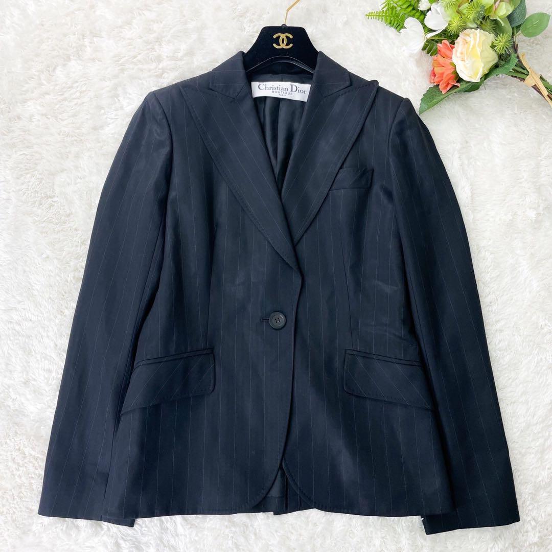 美品✨ クリスチャンディオール ガリアーノ期 セットアップ ストライプ ブラック