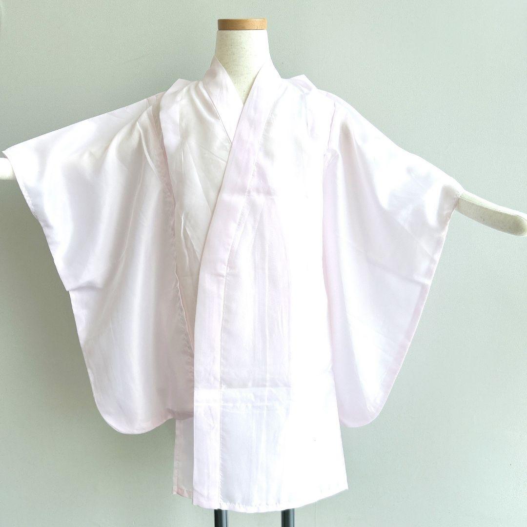 フルセット新品未使用　箱入り　七五三3歳　被布＆長着＆長襦袢＆小物　ピンク白