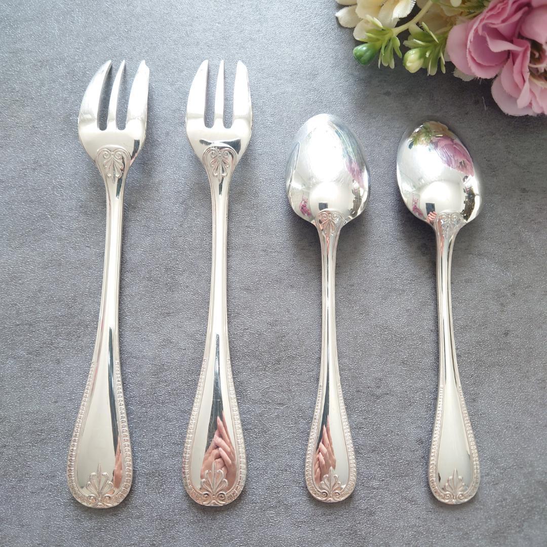 クリストフル マルメゾン ケーキフォーク コーヒースプーン 4点