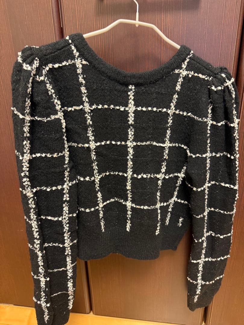 【Her lip to】ほぼ未着用・Bouncy Check Knit
