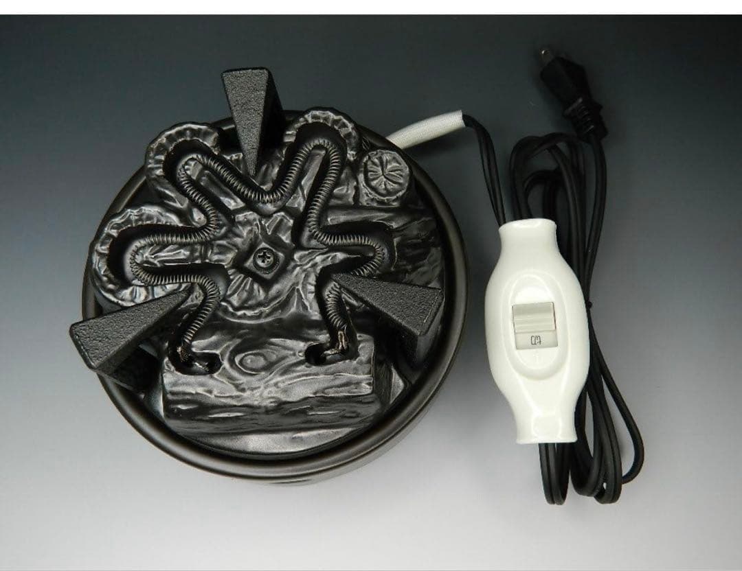 ヤマキ電器 YU003 嬉楽 炭型ヒーター 五徳付き 茶釜 鉄瓶 銀瓶対応