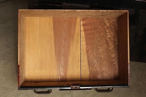 時代　庄内箪笥　扉付き　時代家具　収納タンス　古家具