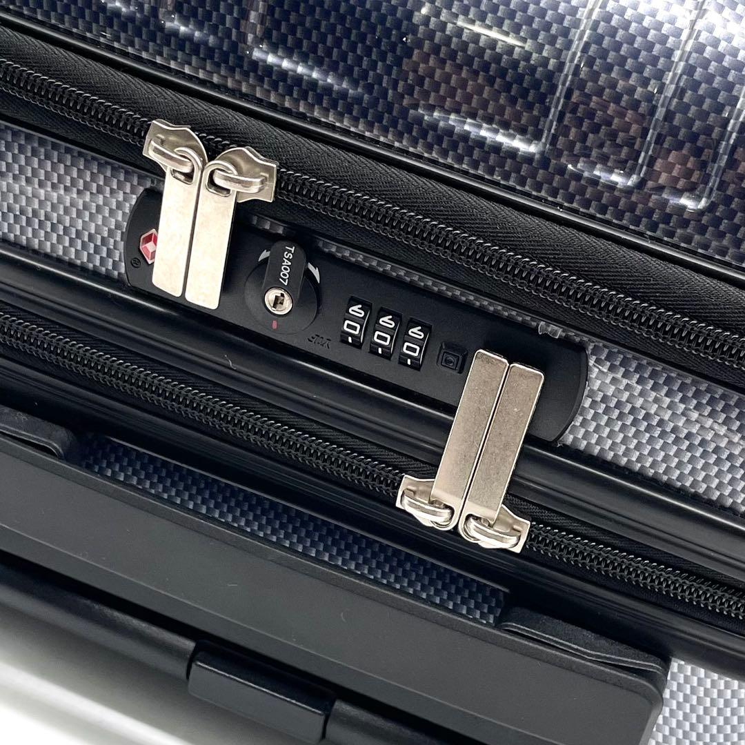 【美品】エース プリズム スーツケース 4輪 33L 機内持ち込み可 ネイビー