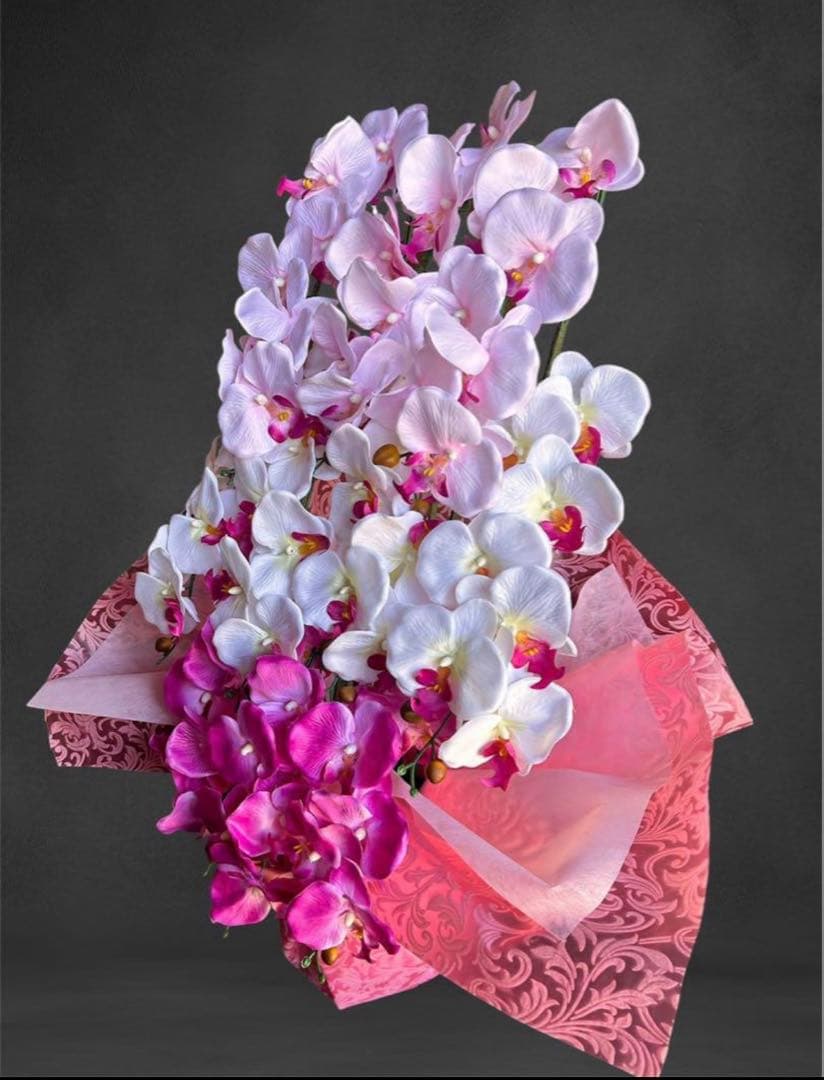 光触媒　人工観葉植物　ウォールグリーン　フェイクグリーン　胡蝶蘭8250tp