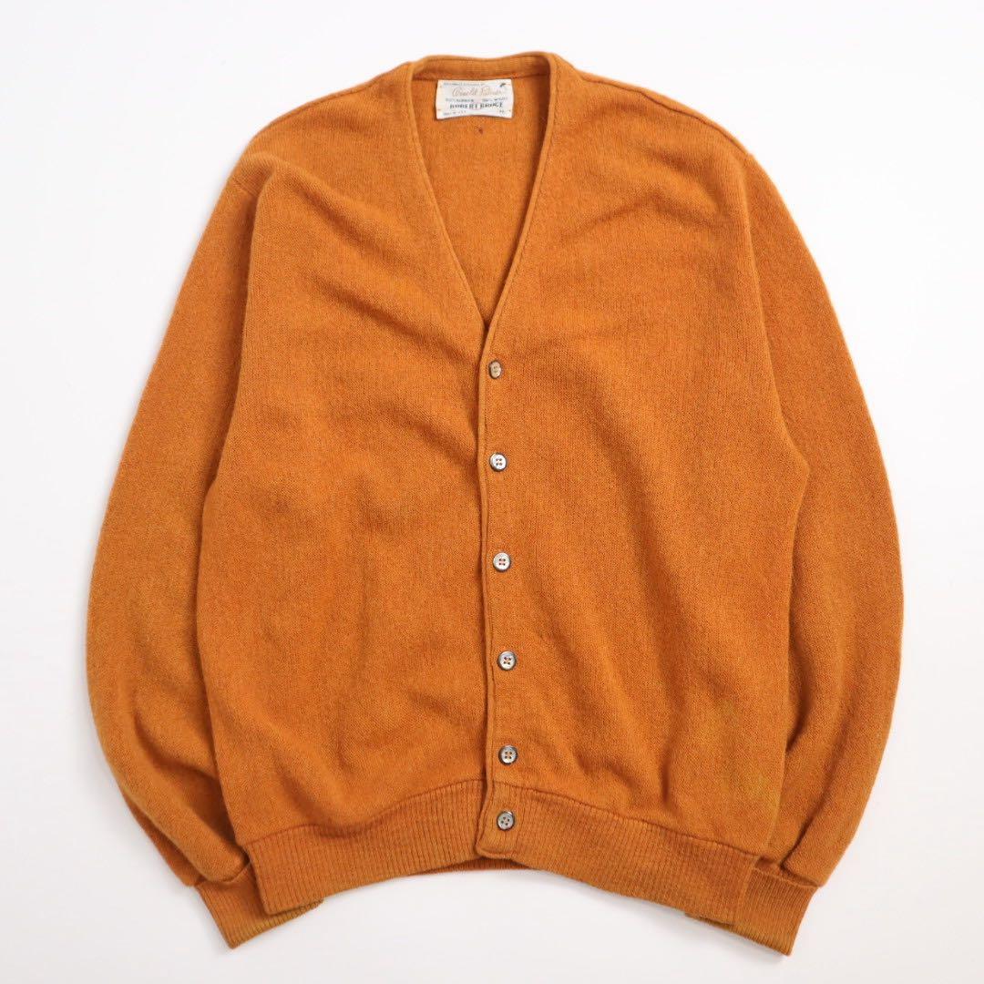 60s 70s USA製 ROBERTBRUCE アルパカ ウール カーディガン