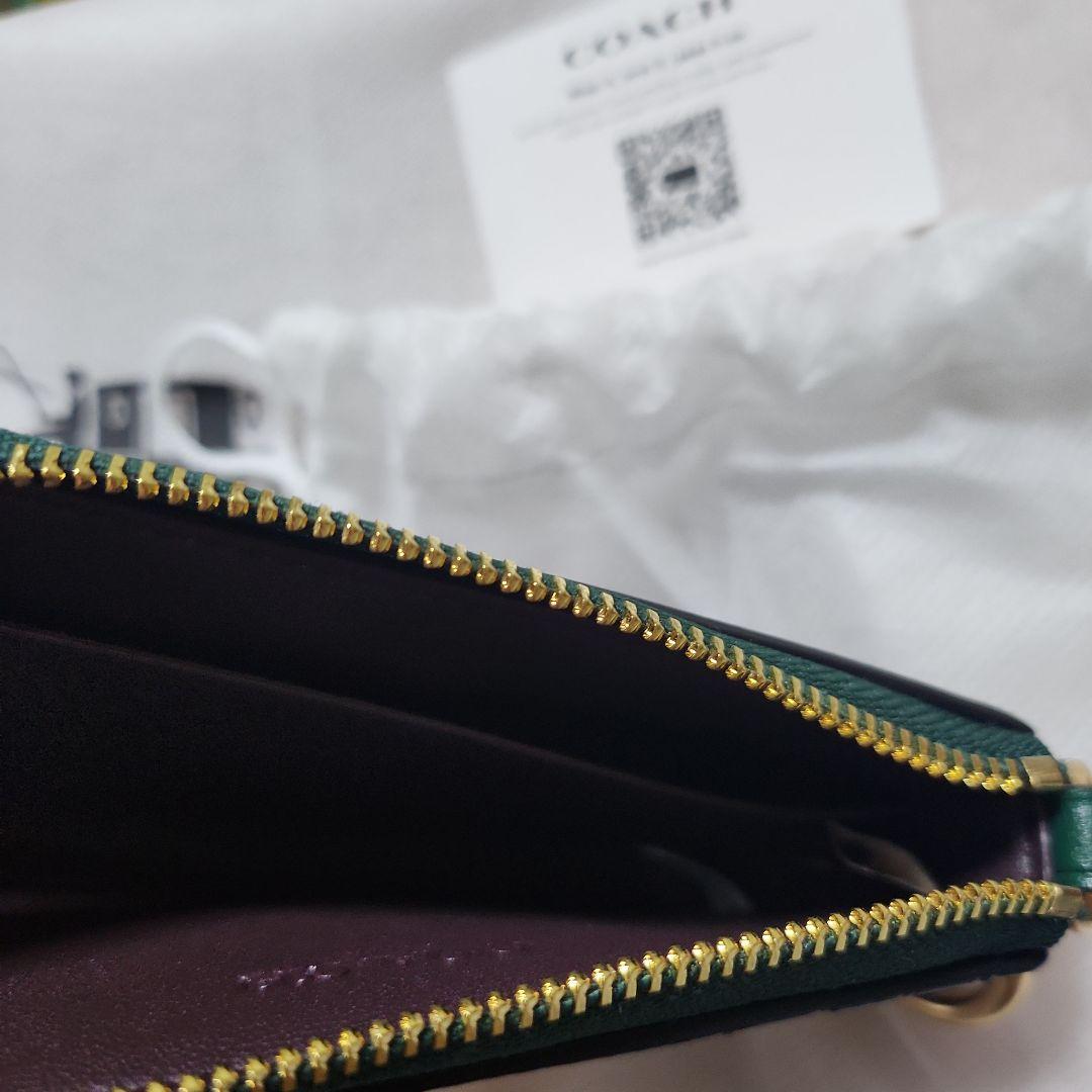 【新品】COACHケース　グリーン